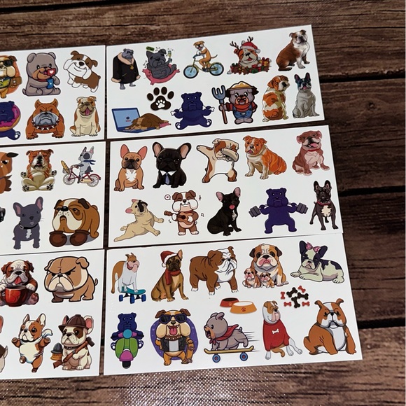 New Kids Bulldog Temporary Tattoo Lot - Picture 6 of 6